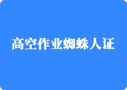 我人操逼视频高空作业蜘蛛人证